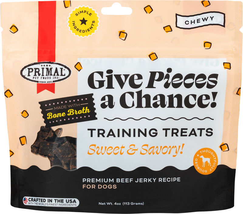 Primal Give Pieces A Chance Beef Jerky Pieces, 4 oz