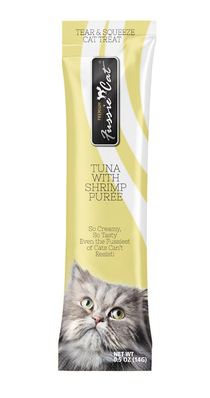 Fussie Cat Tuna with Shrimp Puree, .5 oz