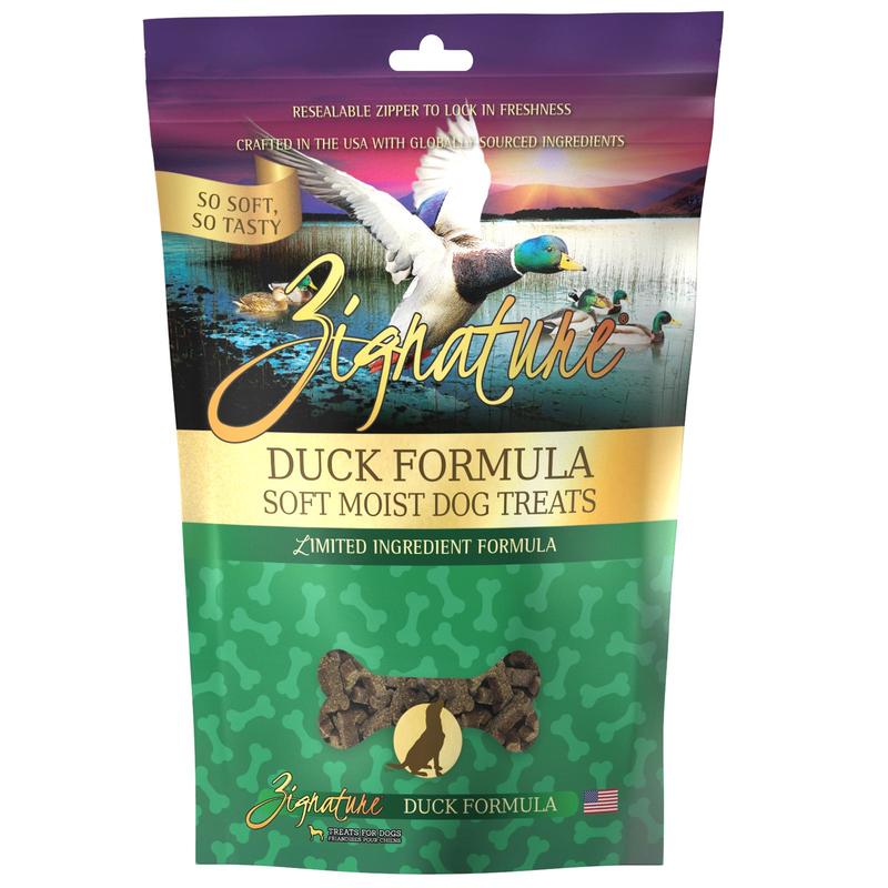 Zignature Soft Moist Treats for Dogs - Duck, 4 oz