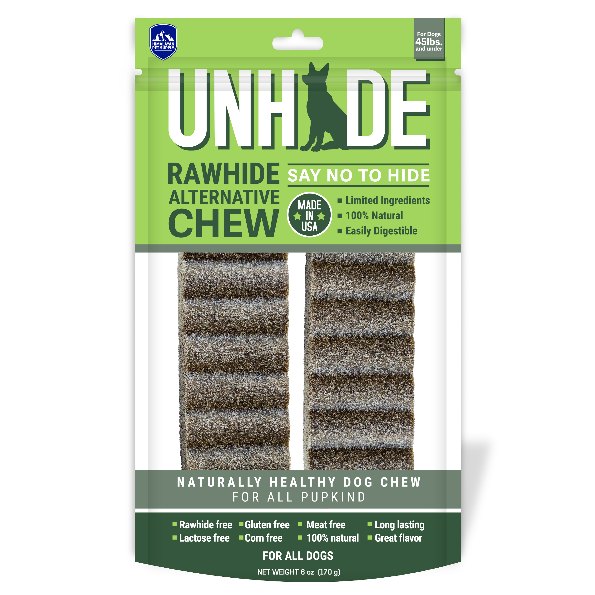 Himalayan UnHide Rawhide-Free Chew, 2 pack, Med