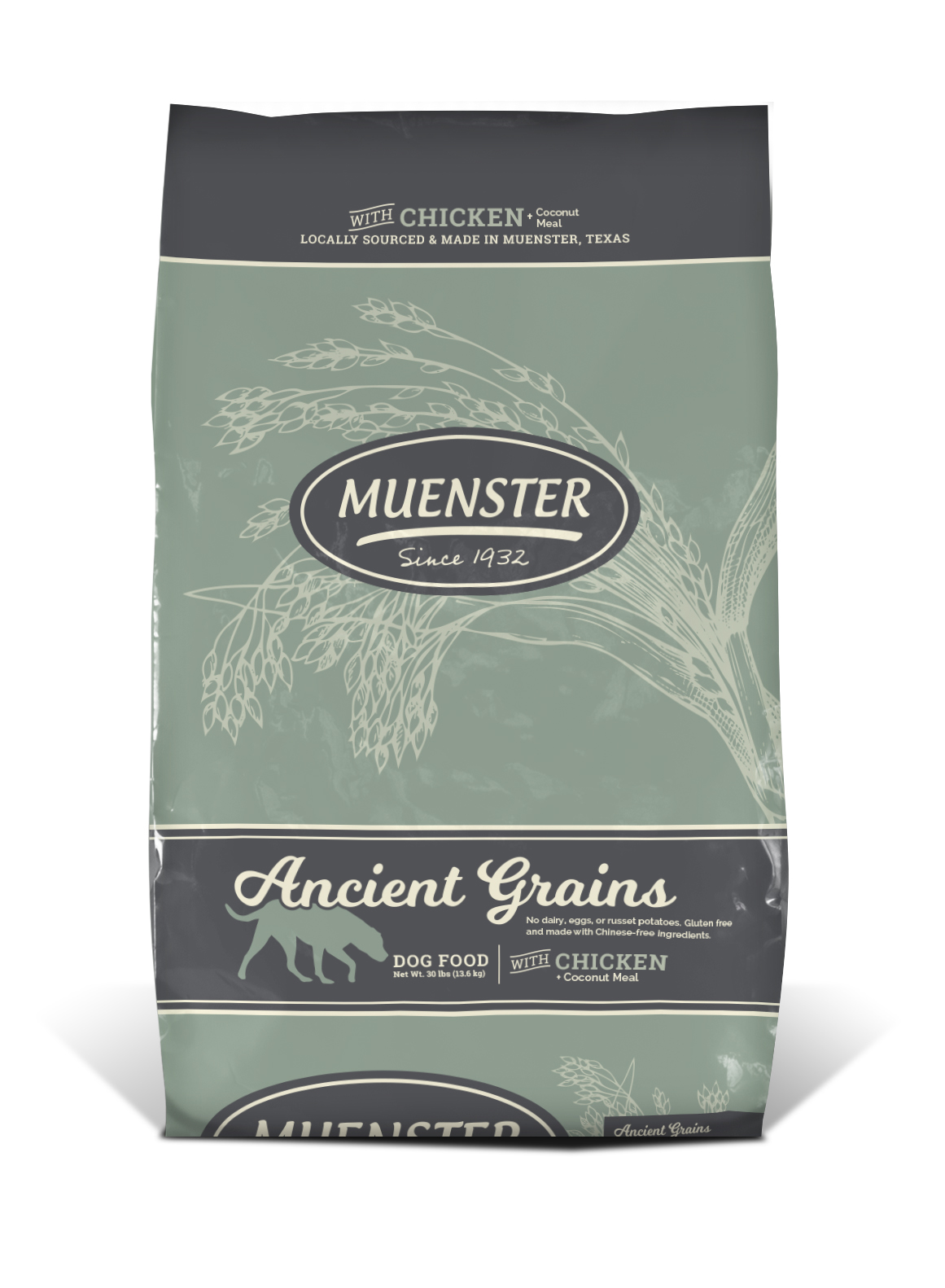 Muenster Ancient Grains with Chicken Dog Food, 22 lbs