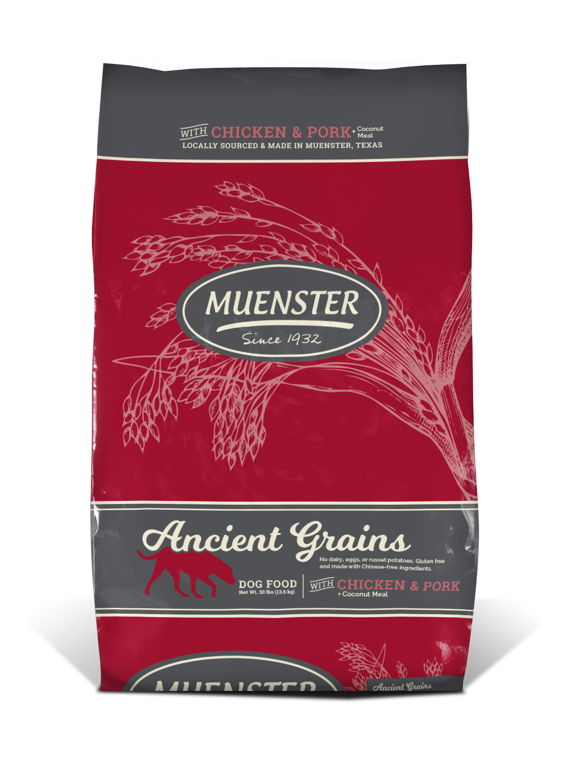 Muenster Ancient Grains with Chicken & Pork Dog Food, 22 lbs