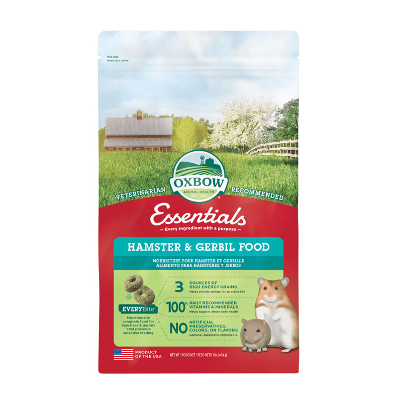 Oxbow Essentials Hamster & Gerbil Food, 1 lb