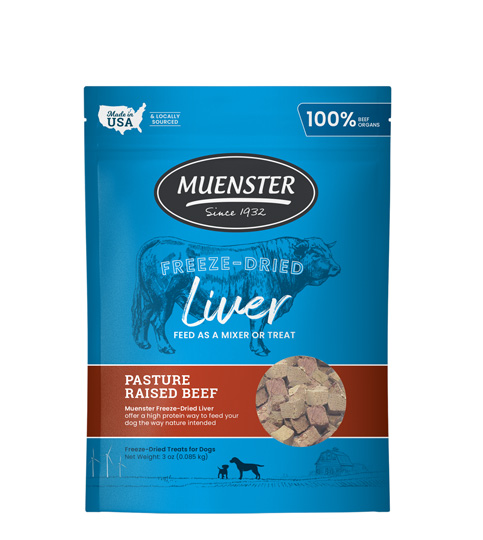 Muenster Freeze-Dried Pasture Raised Beef Liver, 3 oz