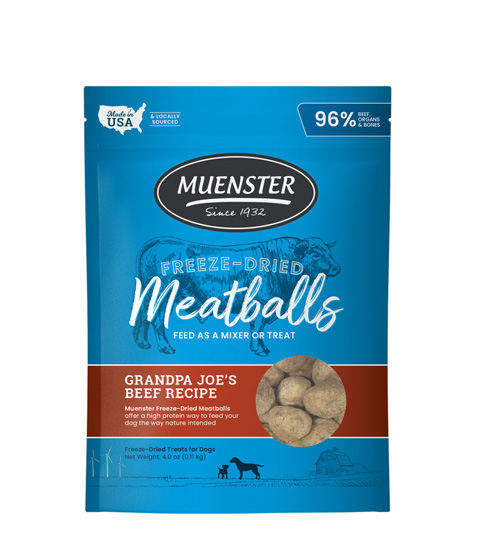 Muenster Freeze-Dried Meatballs Grandpa Joe's Beef Recipe, 4 oz