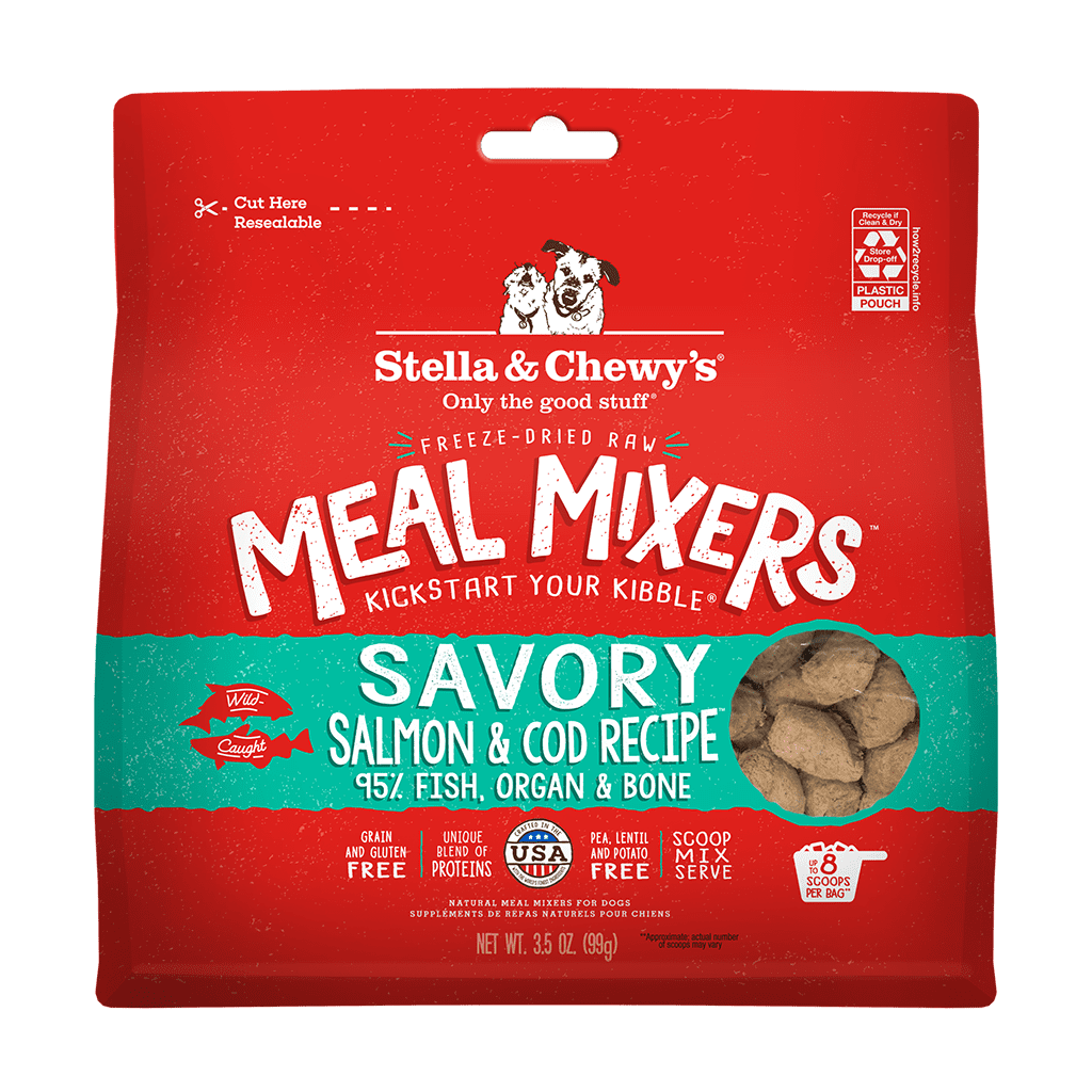 Stella & Chewy's Savory Salmon & Cod Meal Mixers, 3.5 oz