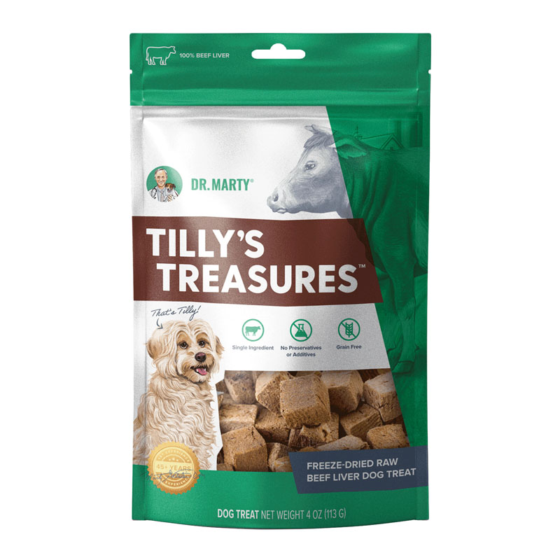Dr. Marty Tilly's Treasures Freeze-Dried Beef Liver Treat, 4 oz