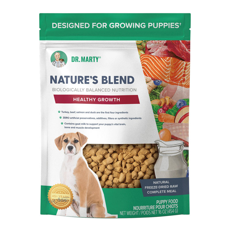 Dr. Marty Nature's Blend Healthy Growth Freeze-Dried Puppy Food, 16 oz