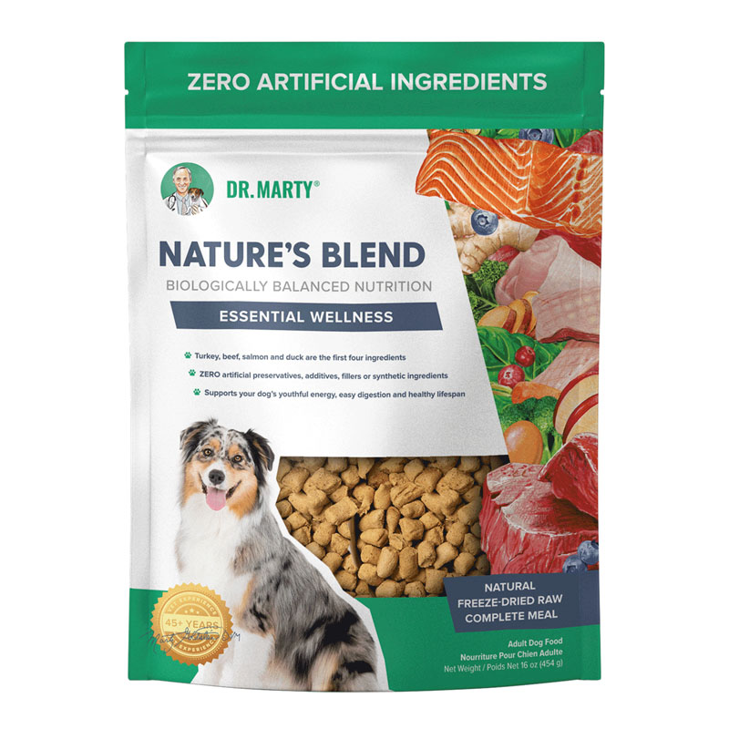 Dr. Marty Nature's Blend Essential Wellness Freeze-Dried Dog Food, 16 oz