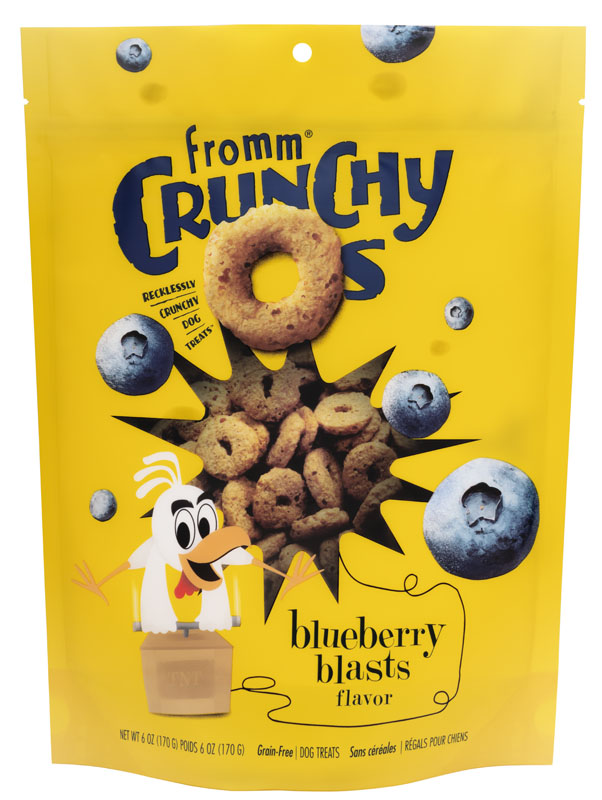 Fromm Crunchy O's Blueberry Blasts Flavor Dog Treats, 6 oz