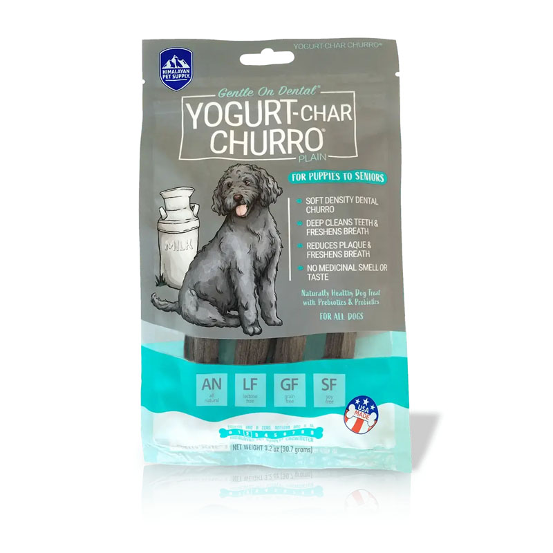 Himalayan Pet Yogurt-Char Churro Dental Chew for Dogs, 3.2 oz
