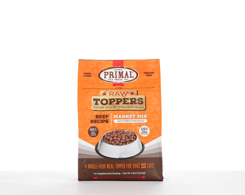 Primal Market Mix Topper - Beef, 5 lbs