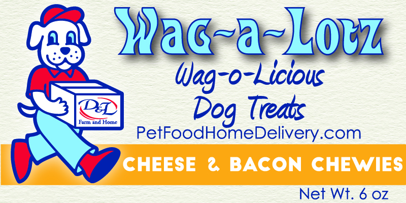 D&L Wag-a-LotZ Cheese & Bacon Chewies, 6 oz