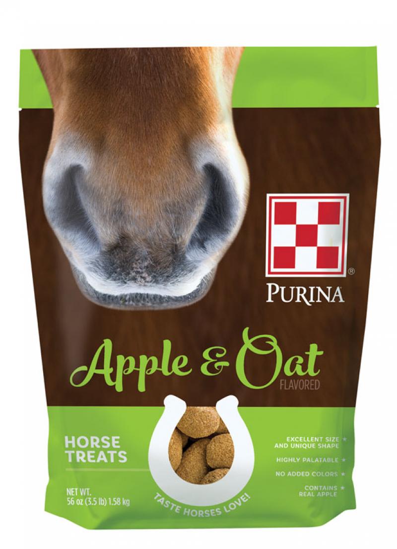 Purina&reg; Apple and Oat-Flavored Horse Treats, 3.5 lbs