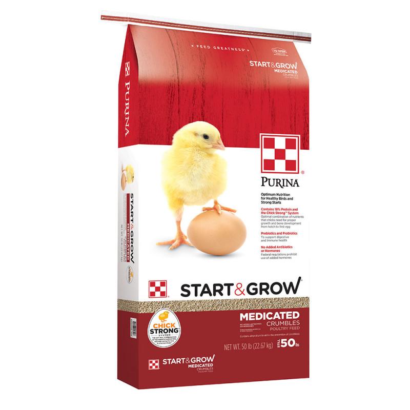 Purina&reg; Start & Grow&reg; Medicated, 50 lbs