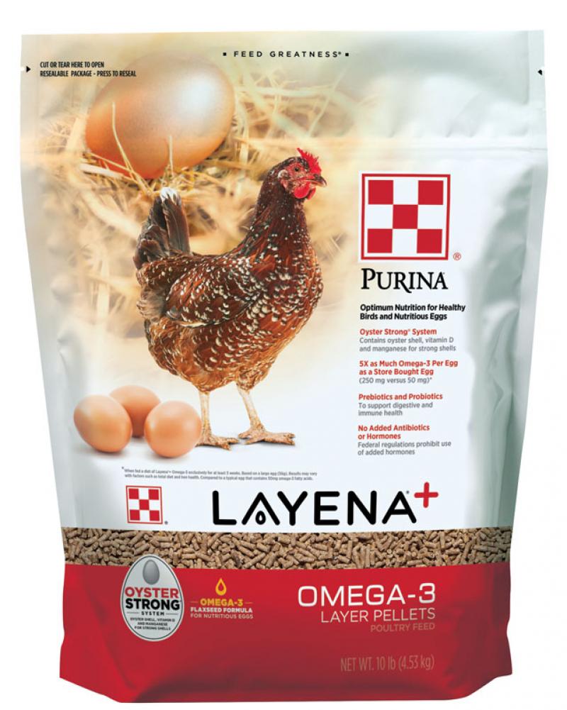 Purina&reg; Layena&reg;+ Omega-3, 10 lbs