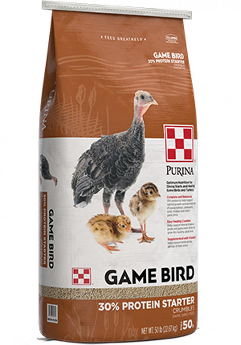 Purina&reg; Game Bird 30% Protein Starter, 50 lbs
