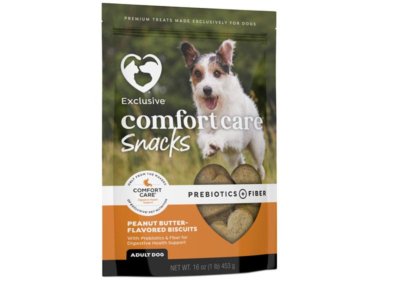 Exclusive Comfort Care Adult Dog Snacks Peanut Butter-Flavored Biscuits, 16 oz
