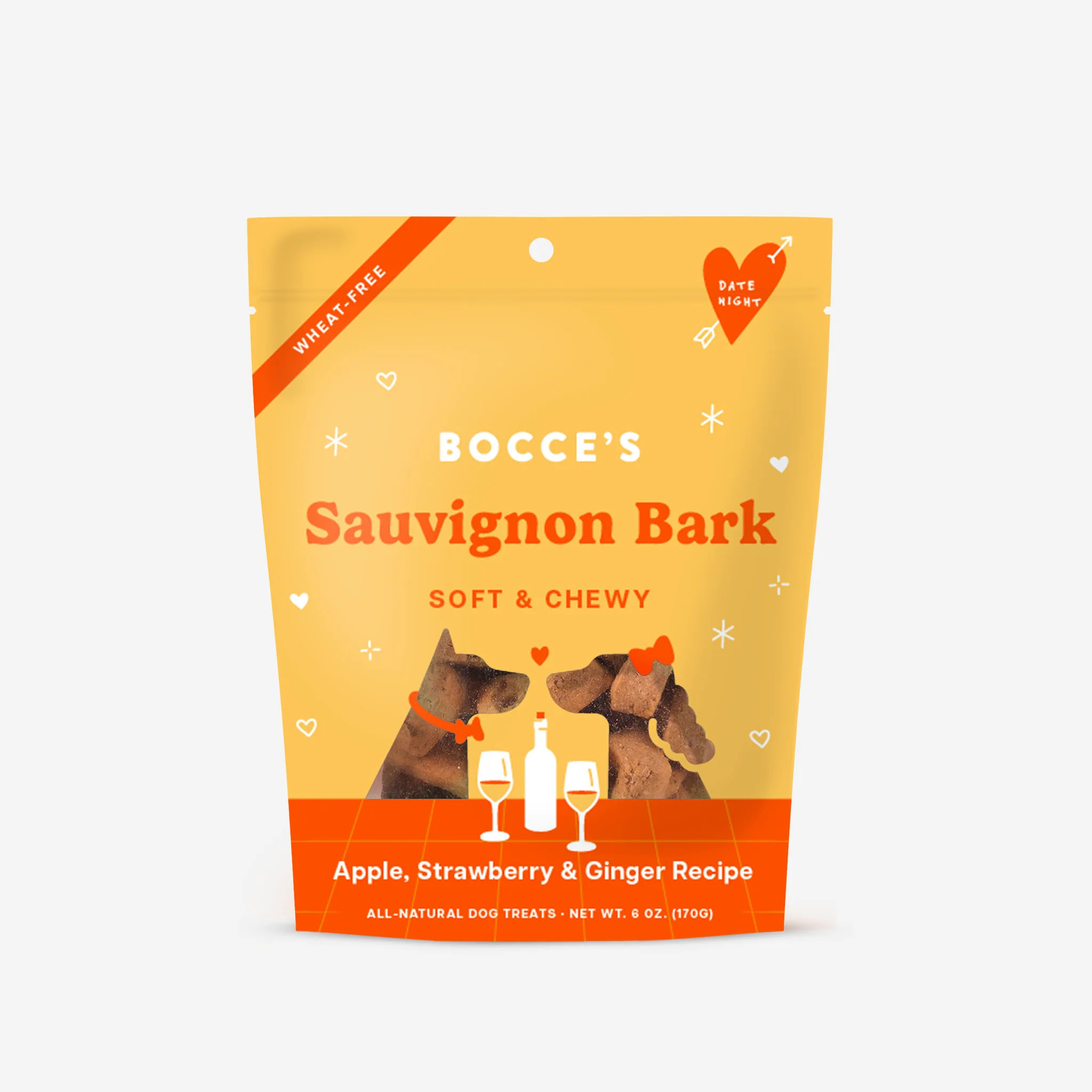 Bocce's Sauvignon Bark Soft & Chewy Dog Treats, 6 oz