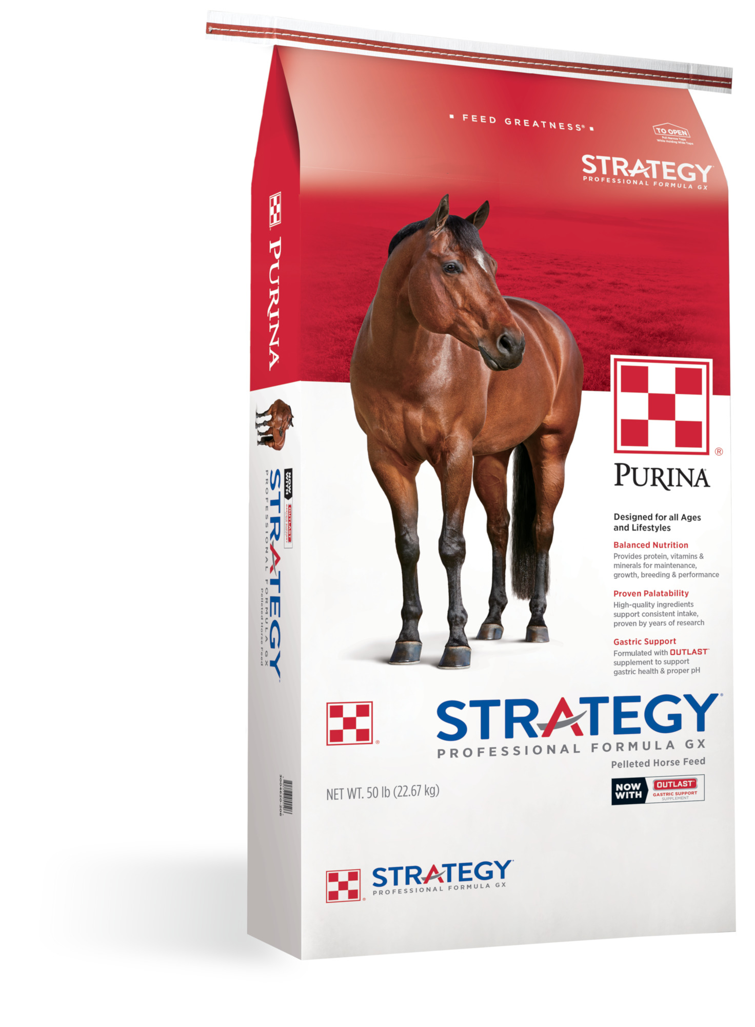 Purina&reg; Strategy&reg; Professional Formula GX Horse Feed, 50 lbs