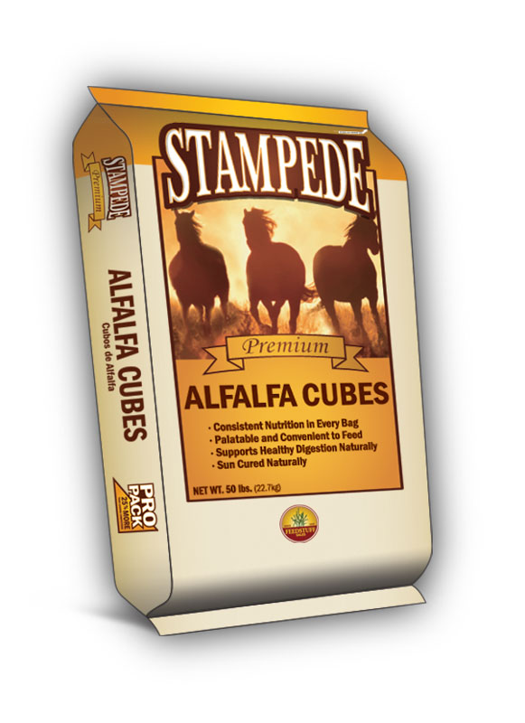 Stampede Alfalfa Cubes, 50 lbs