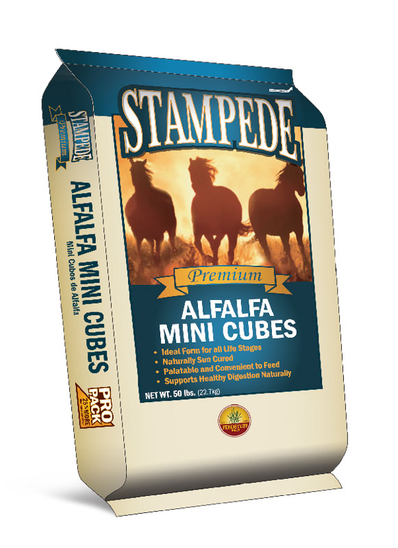 Stampede Alfalfa Mini Cubes, 50 lbs