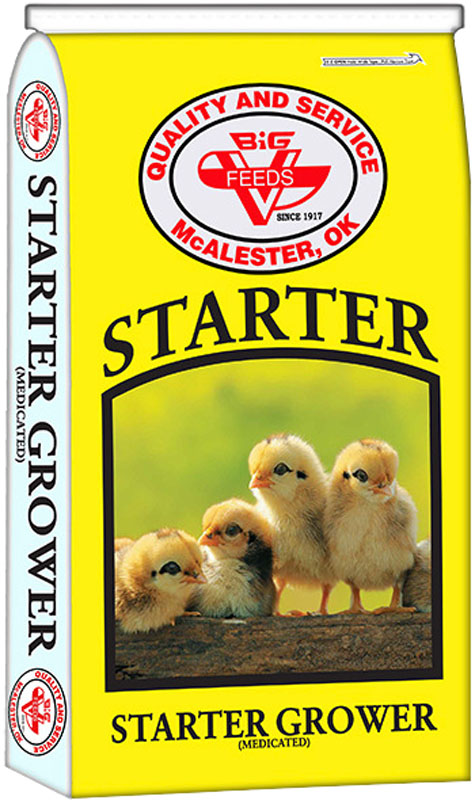 Big V Chick Starter/Grower (Medicated), 50 lbs