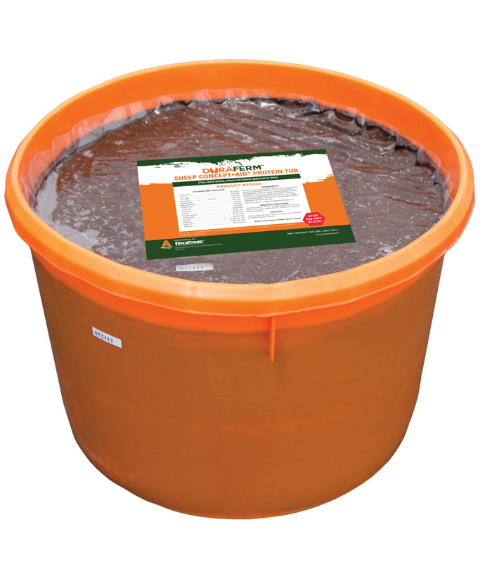 DuraFerm Sheep Concept Aid Protein Tub, 125 lbs