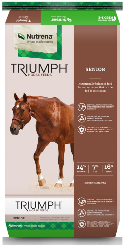 Nutrena Triumph Senior Horse Feed, 50 lbs