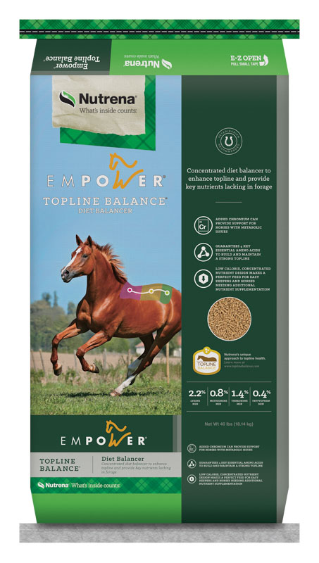 Nutrena Empower Topline Balance for Horses, 40 lbs