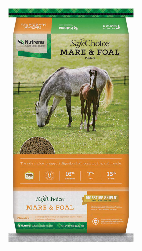 Nutrena SafeChoice Mare & Foal Pellet, 50 lbs