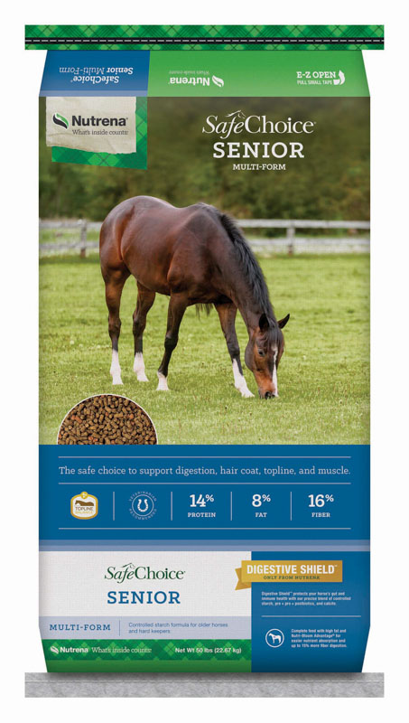 Nutrena SafeChoice Senior Horse Feed, 50 lbs