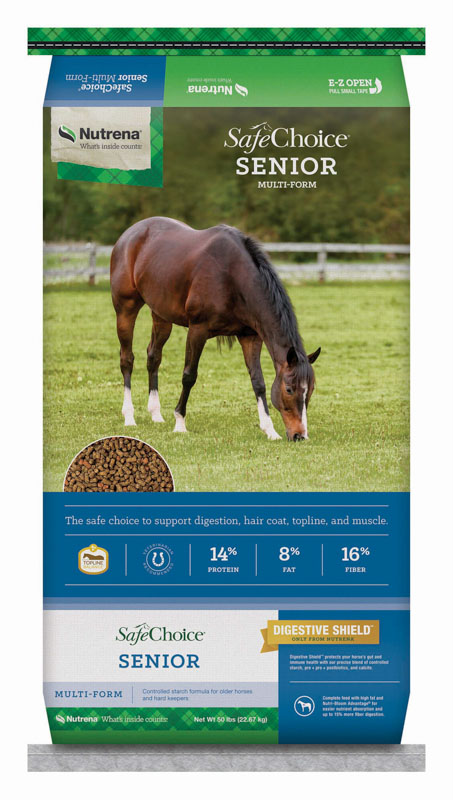 Nutrena SafeChoice Senior Horse Feed, 50 lbs