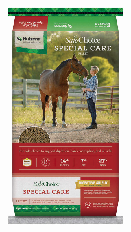 Nutrena SafeChoice Special Care Horse Feed, 50 lbs