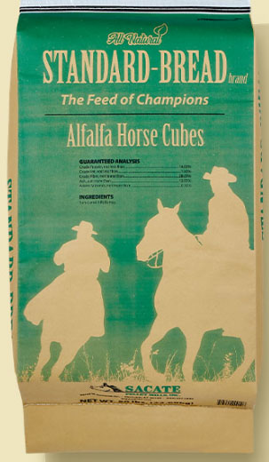 Sacate Alfalfa Hay Horse Cubes, 50 lbs