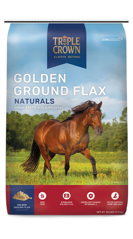 Triple Crown Naturals Golden Ground Flax, 25 lbs