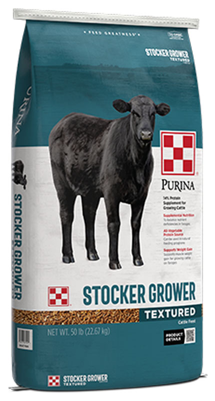 Purina 4-Square Stocker/Grower 14% Textured, 50 lbs