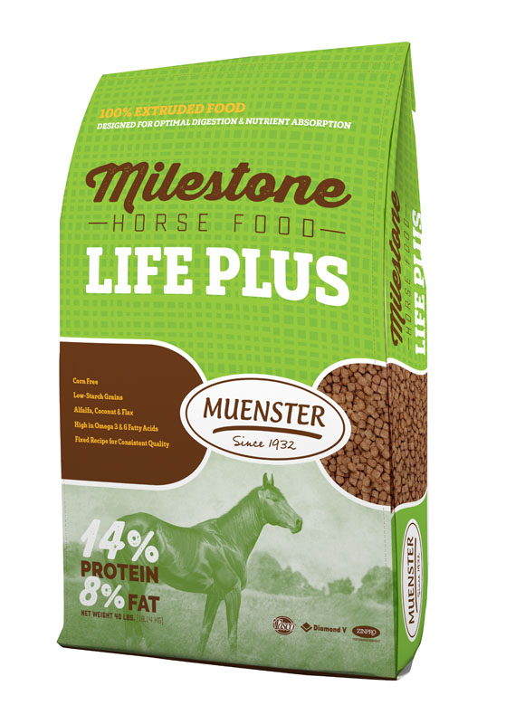 Milestone Life Plus Horse Feed, 40 lbs