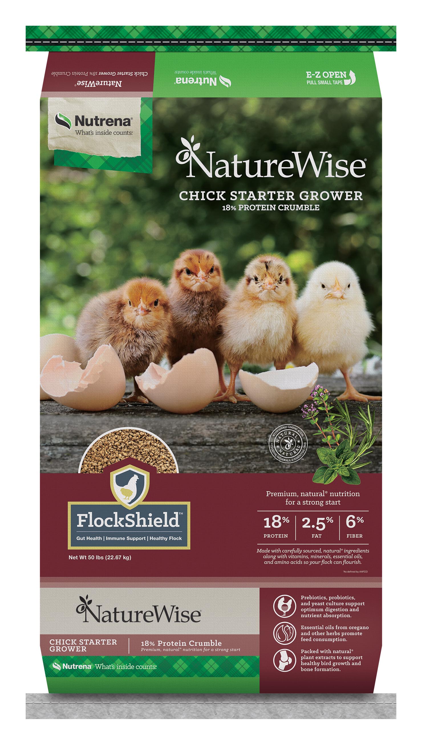 Nutrena Naturewise Chick Starter, 50 lbs