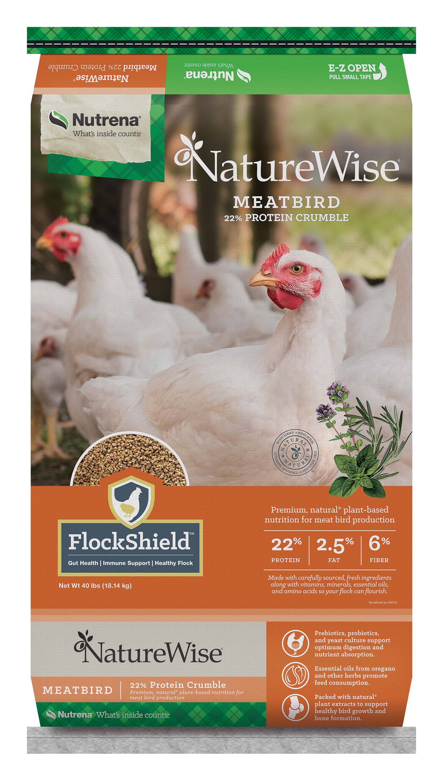 Naturewise Meat Bird Crumbl 40#