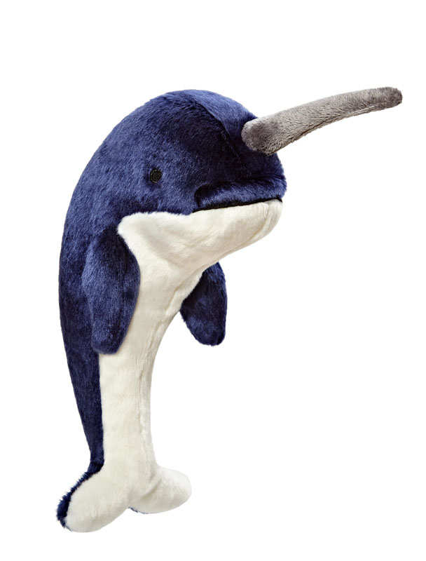 Fluff & Tuff Bleu Narwhal, Medium