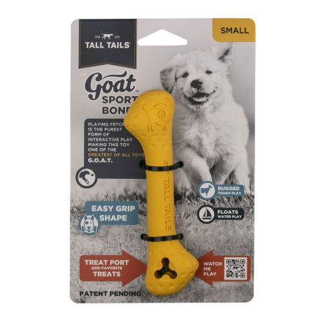 Tall Tails Goat Sport Bone - Small, Yellow