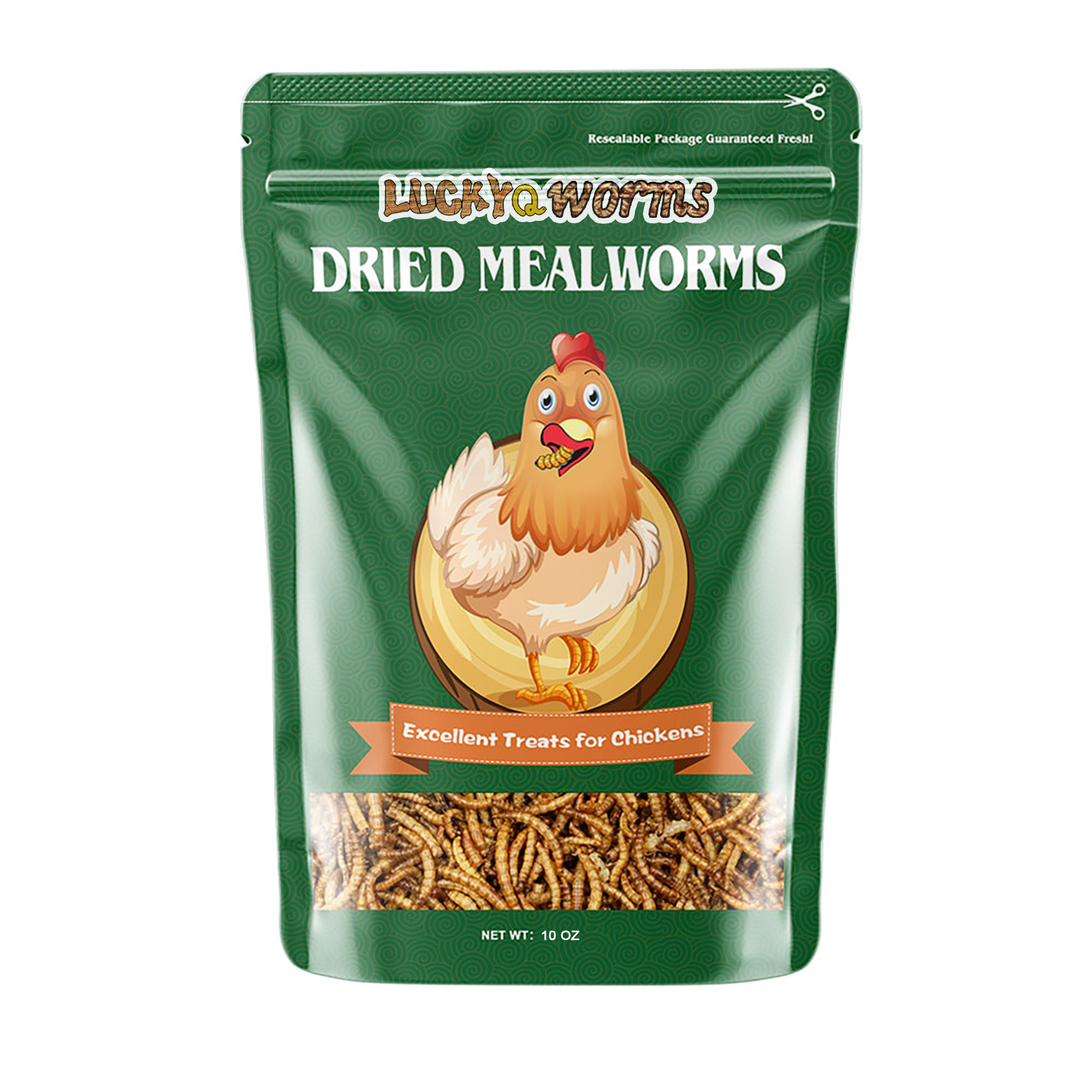 Lucky Q Dried Mealworms, 10 oz