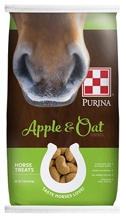 Purina&reg; Apple and Oat-Flavored Horse Treats, 15 lbs