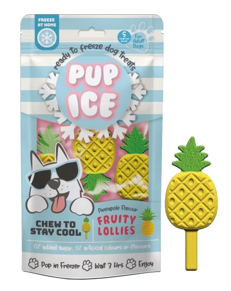 Pup Ice Fruity Lollies - Pineapple, 3 pack