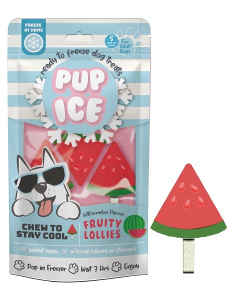 Pup Ice Fruity Lollies - Watermelon, 3 pack