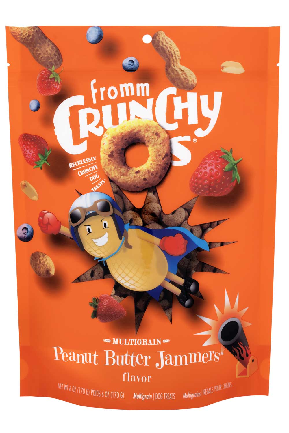 Fromm Crunchy O's Multigrain Peanut Butter Jammers Dog Treats