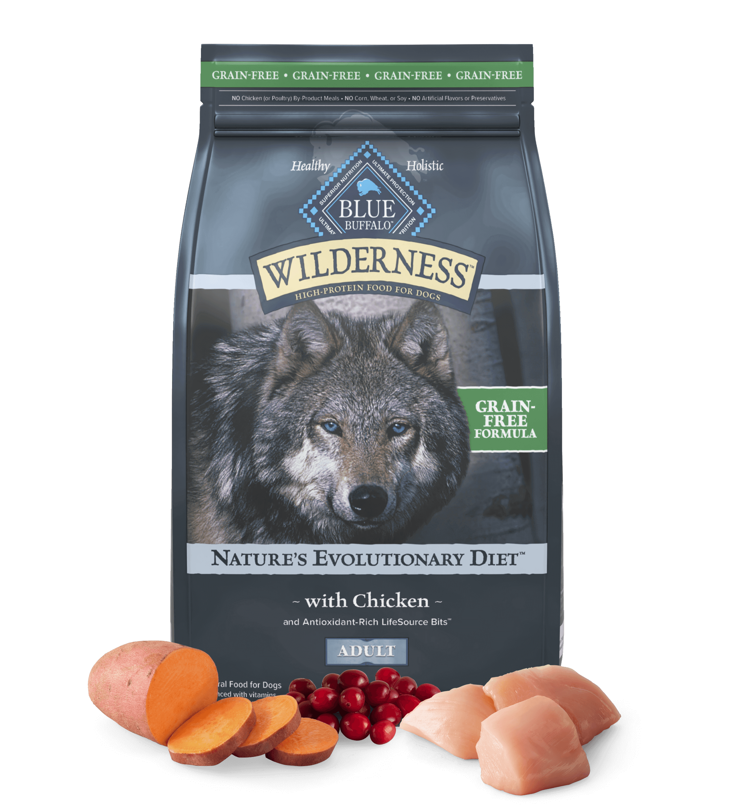 Blue Wilderness Grain-Free Chicken Recipe for Dogs