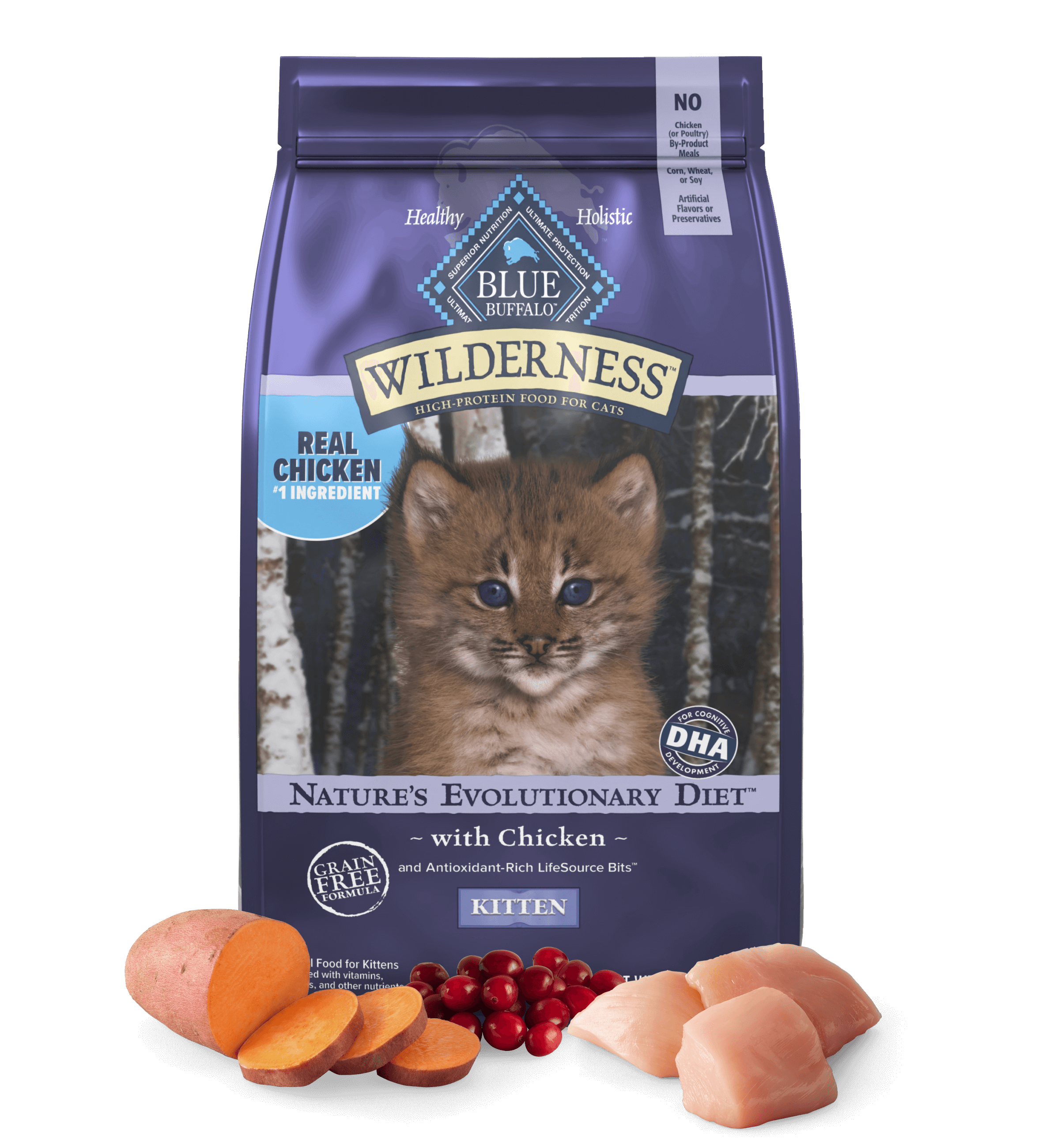 BLUE Wilderness Chicken Recipe for Kittens, 5 lb