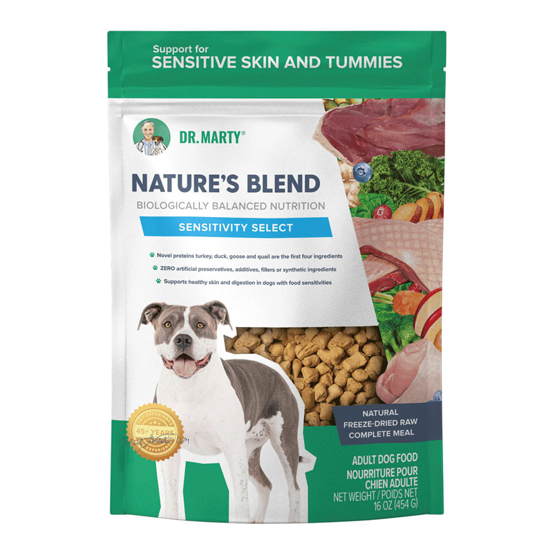 Dr. Marty Nature's Blend Sensitivity Select Freeze-Dried Dog Food